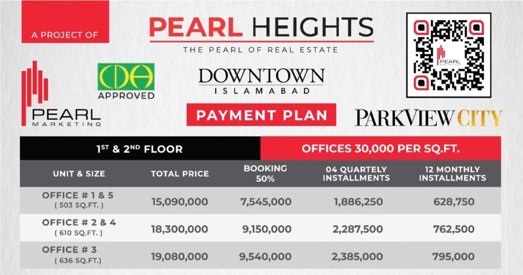 Pearl Heights Offices Payment Plan
