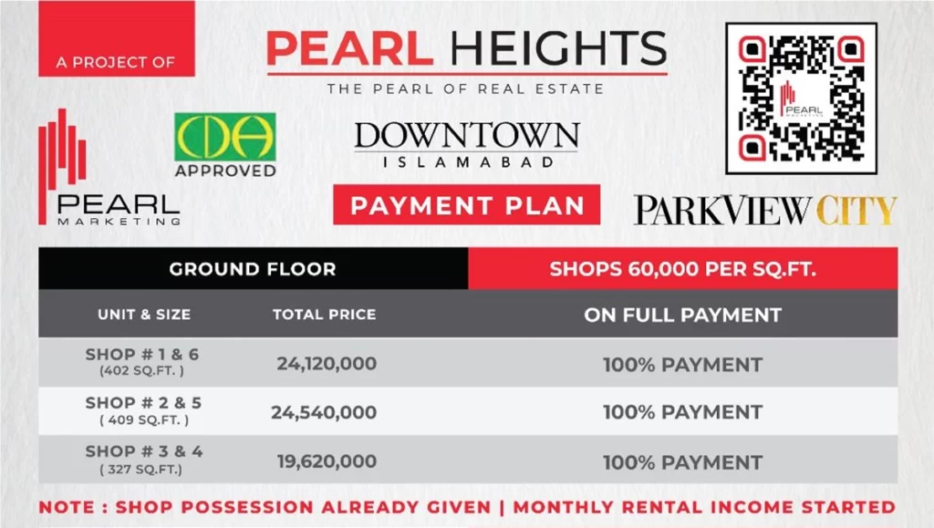 Pearl Heights Shops payment plan